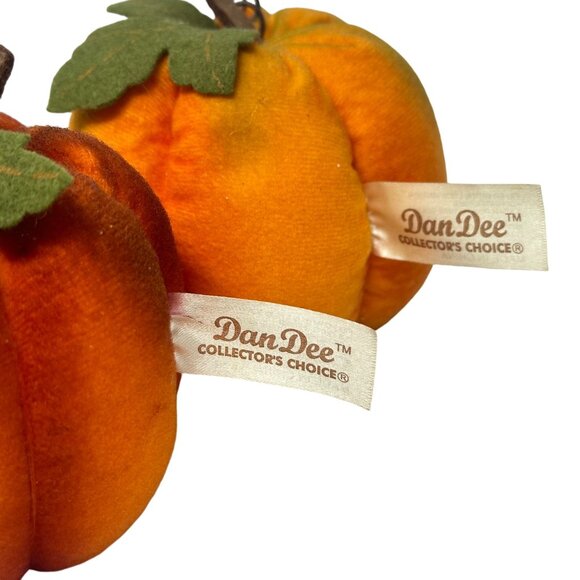 DanDee Collectors Choice Fabric Pumpkin Set Autumn Table Decor - Picture 5 of 7